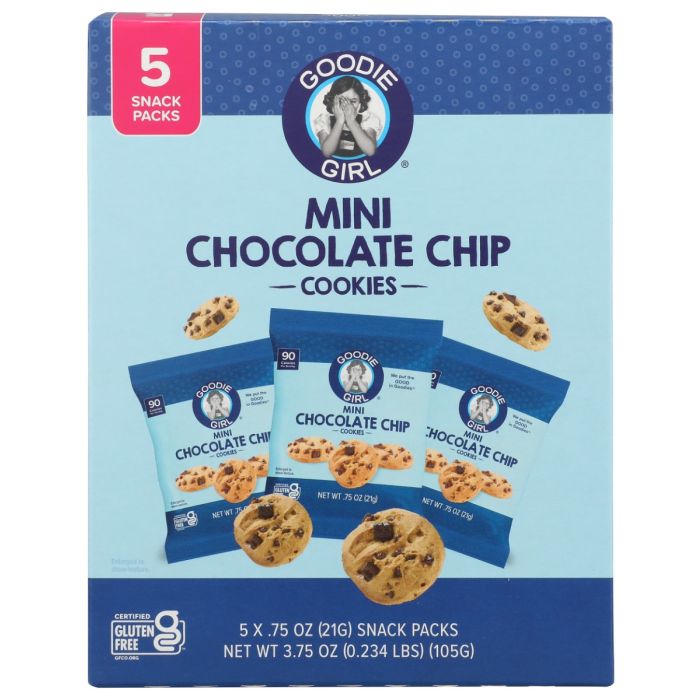 GOODIE GIRL: Mini Chocolate Chip Cookies, 3.75 oz