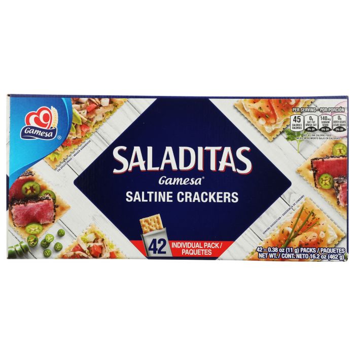 GAMESA: Saladitas Saltine Crackers, 16.2 oz