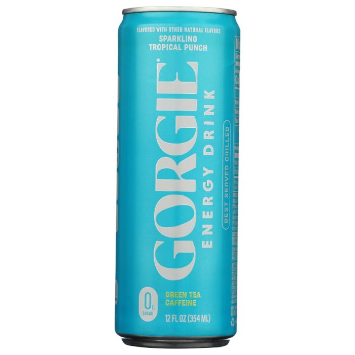 GORGIE: Sparkling Tropical Punch Energy Drink, 12 fo