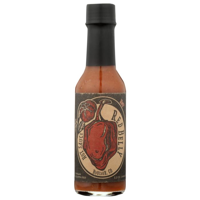 GREEN BELLY FOODS: Red Belly Hot Sauce, 5.2 oz