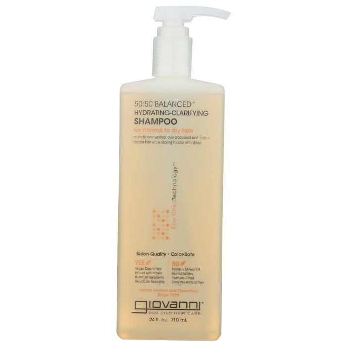 GIOVANNI COSMETICS: 50 50 Balanced Hydrating Clarifying Shampoo, 24 fo