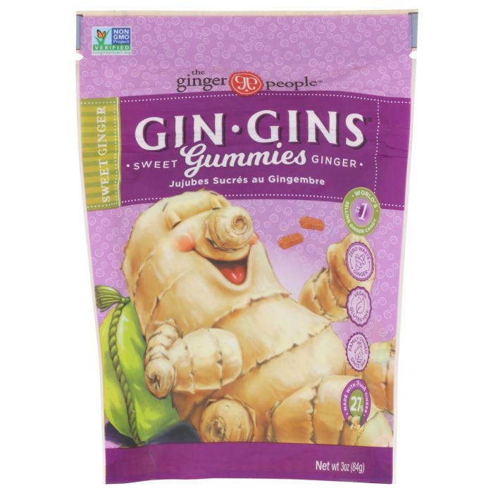 GINGER PEOPLE: Sweet Ginger Gummies, 3 oz