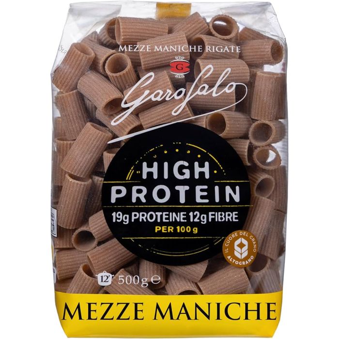 GAROFALO: High Protein Mezze Maniche Pasta, 16 oz