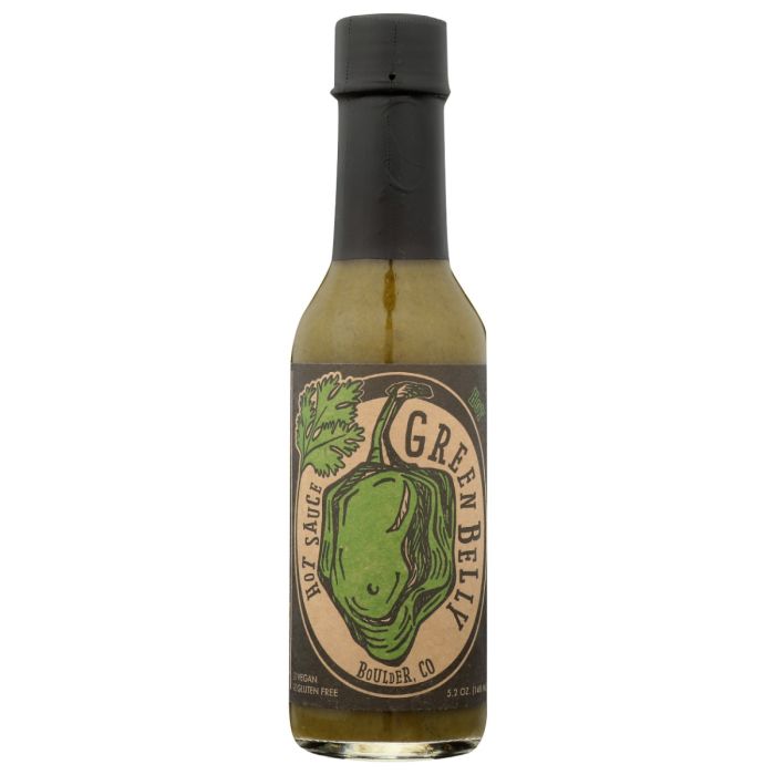 GREEN BELLY FOODS: Green Belly Hot Sauce, 5.2 oz