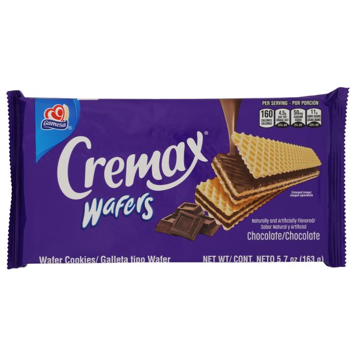GAMESA: Cremax Chocolate Wafers, 5.7 oz