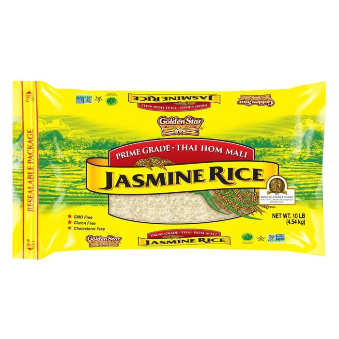 GOLDEN STAR: Premium Jasmine Rice, 10 lb