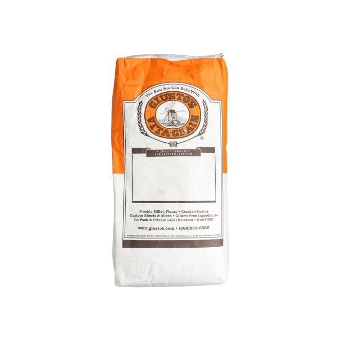 GIUSTOS: Flour Whole Wheat Fine Organic, 50 lb