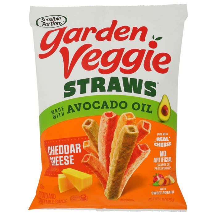 SENSIBLE PORTIONS: Garden Veggie Straws Cheddar Cheese, 6 oz