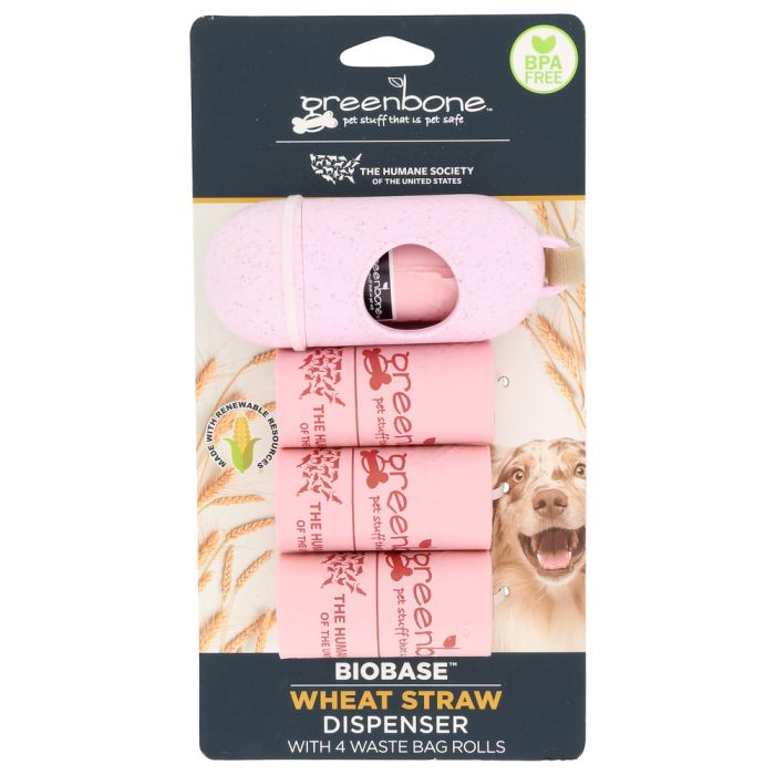 GREENBONE: Pet Waste Bags with Dispenser 4 Rolls, 1 ea