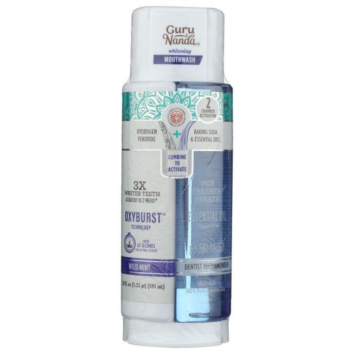 GURUNANDA: Wild Mint Whitening Mouthwash Duo, 20 fo