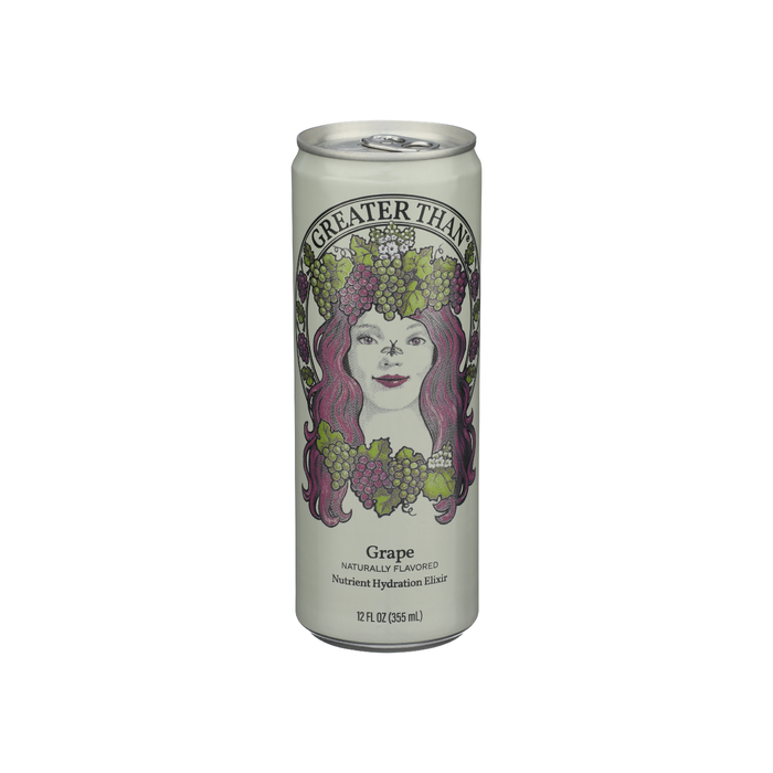 GREATER THAN: Grape Coconut Water and Real Fruit Juice, 12 fo