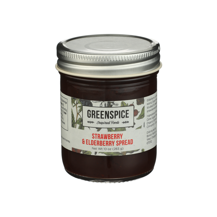 GREENSPICE INSPIRED FOODS: Strawberry and Elderberry Spread, 10 oz