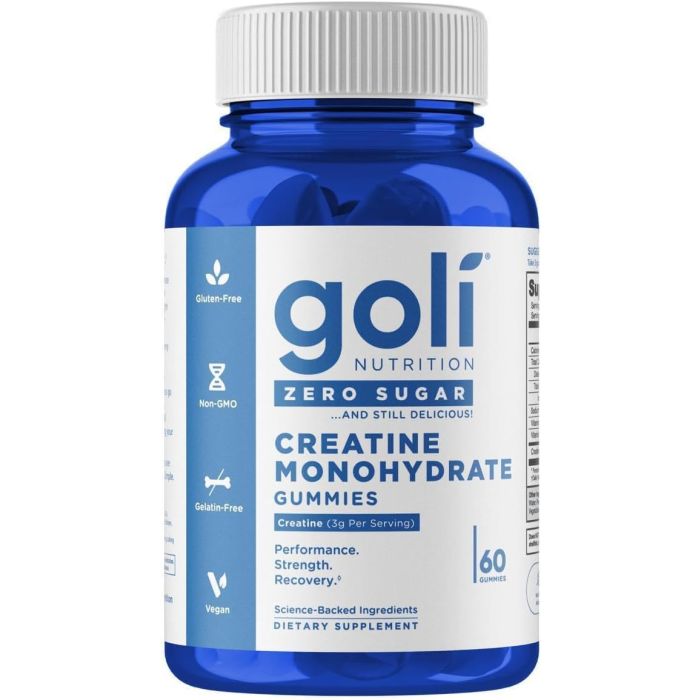 GOLI NUTRITION: Zero Sugar Creatine Monohydrate Gummies, 60 ea