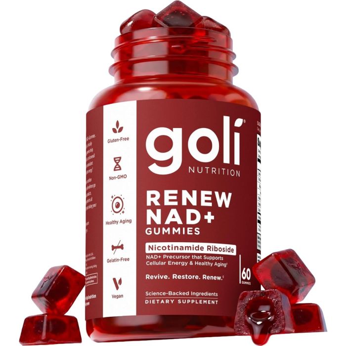 GOLI NUTRITION: Renew Nad Plus Gummies, 60 pc