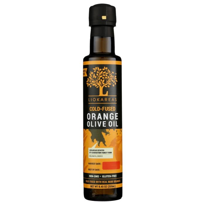 LIOKAREAS: Cold Fused Orange Olive Oil, 8.45 oz