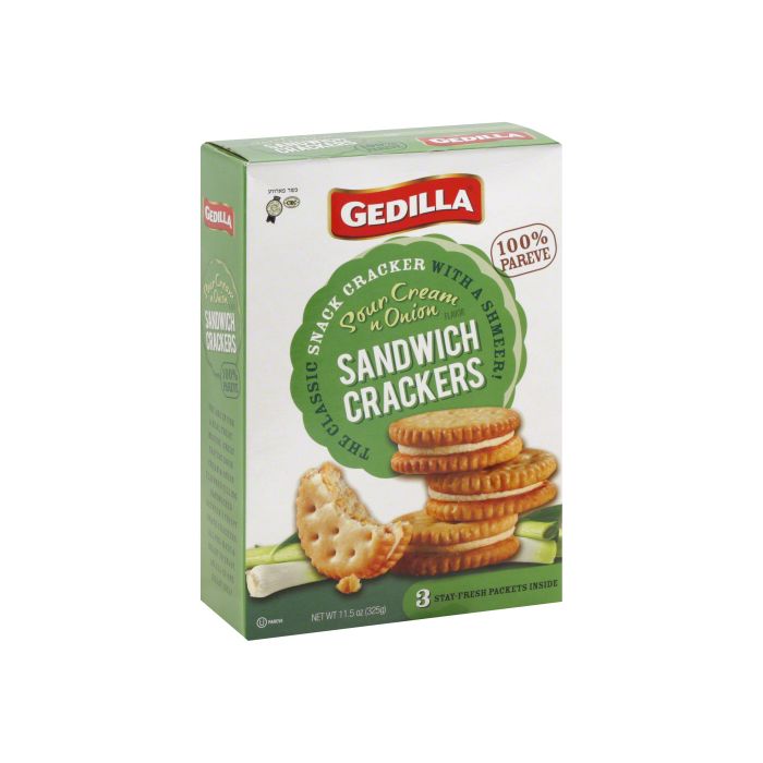 GEDILLA: Sour Cream & Onion Sandwich Crackers, 11.5 oz