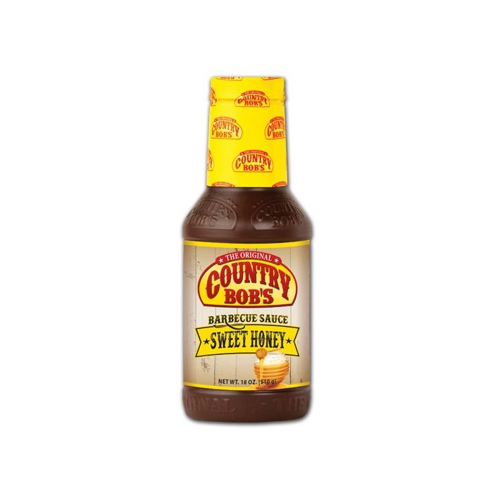 COUNTRY BOBS: Sweet Honey Barbecue Sauce, 18 fo