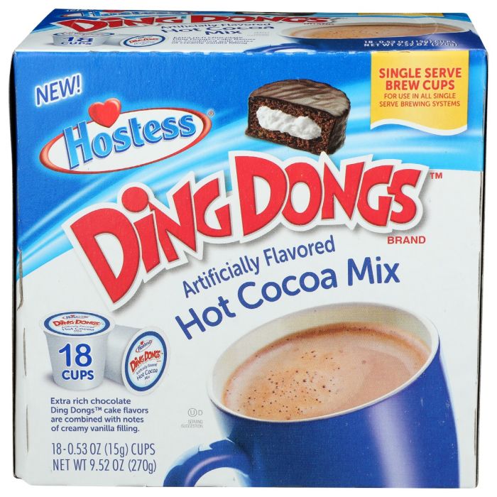 HOSTESS: Ding Dongs Hot Cocoa Mix, 18 cu