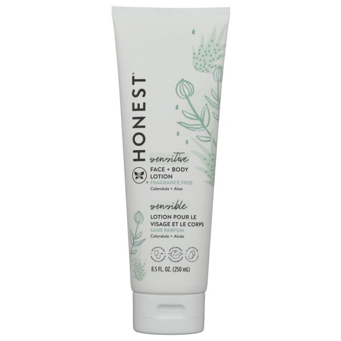 THE HONEST COMPANY: Face Plus Body Lotion Sensitive Fragrance Free, 8.5 oz