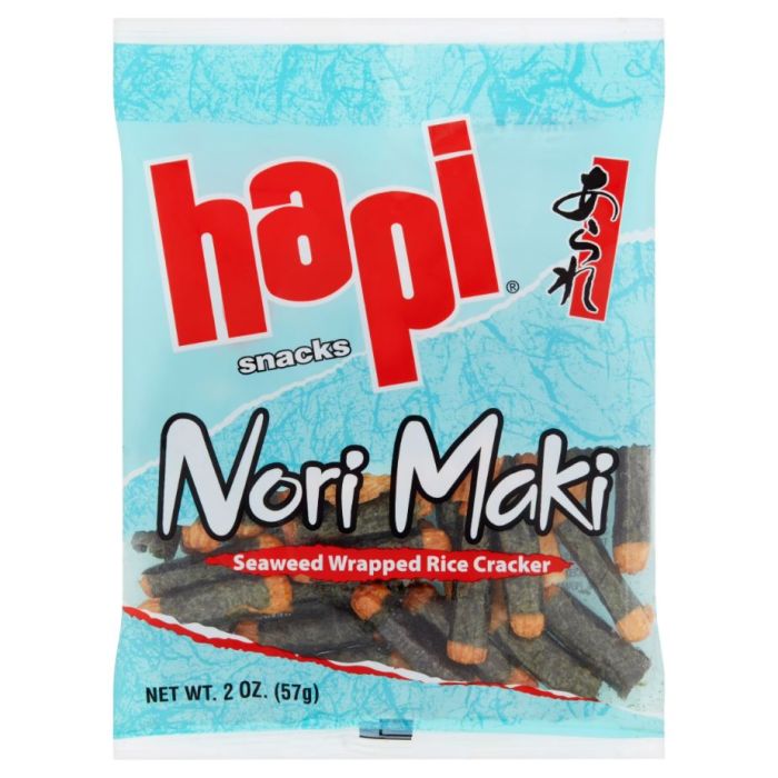 HAPI: Nori Maki Seaweed Wrap, 2 oz