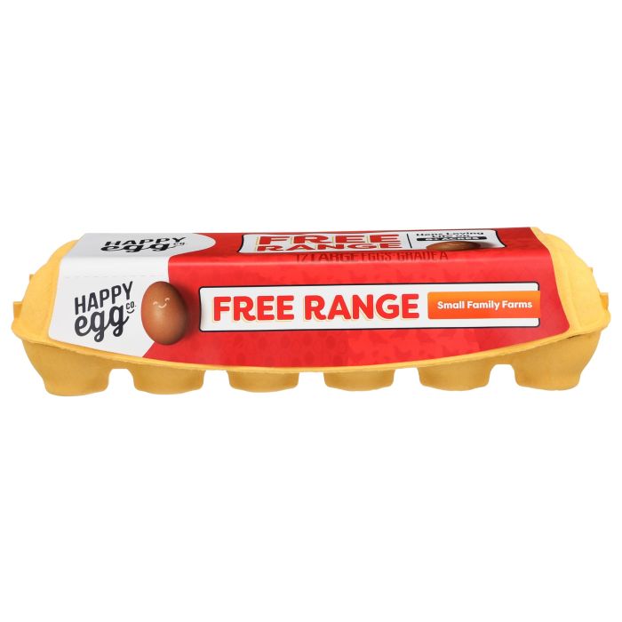 HAPPY EGG: Large Brown Eggs Free Range, 1 dz