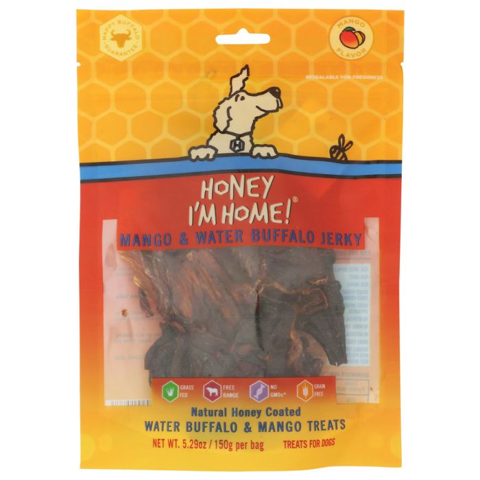 HONEY IM HOME: Mango Jerky Dog Treat, 5.29 oz
