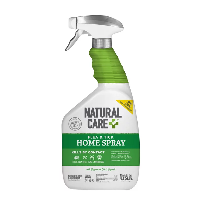 NATURAL CARE: Flea and Tick Home Spray, 32 fo
