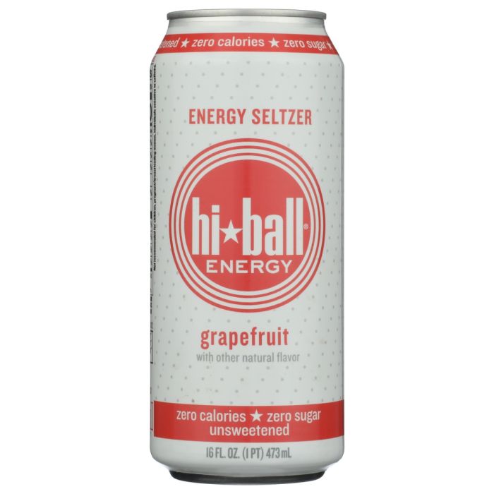 HI BALL ENERGY: Energy Seltzer Grapefruit Beverage, 16 oz