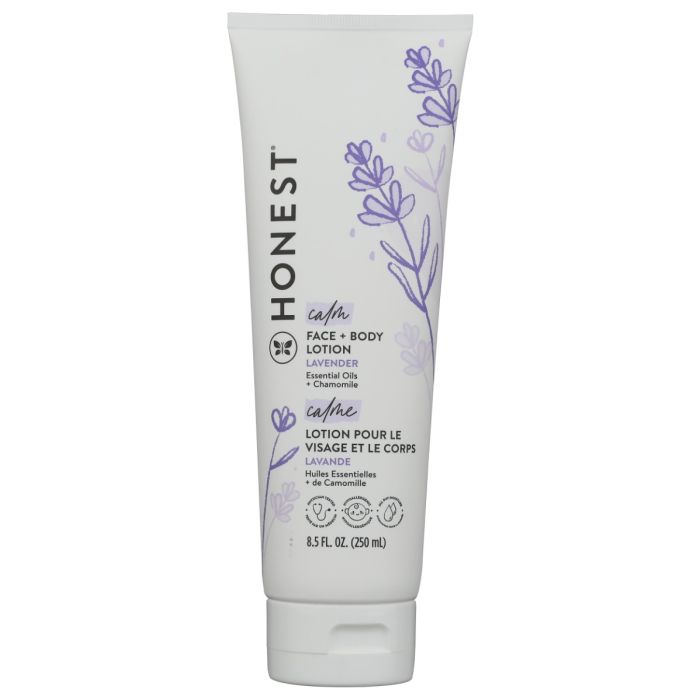 THE HONEST COMPANY: Calm Face and Body Lotion Lavender, 8.5 oz