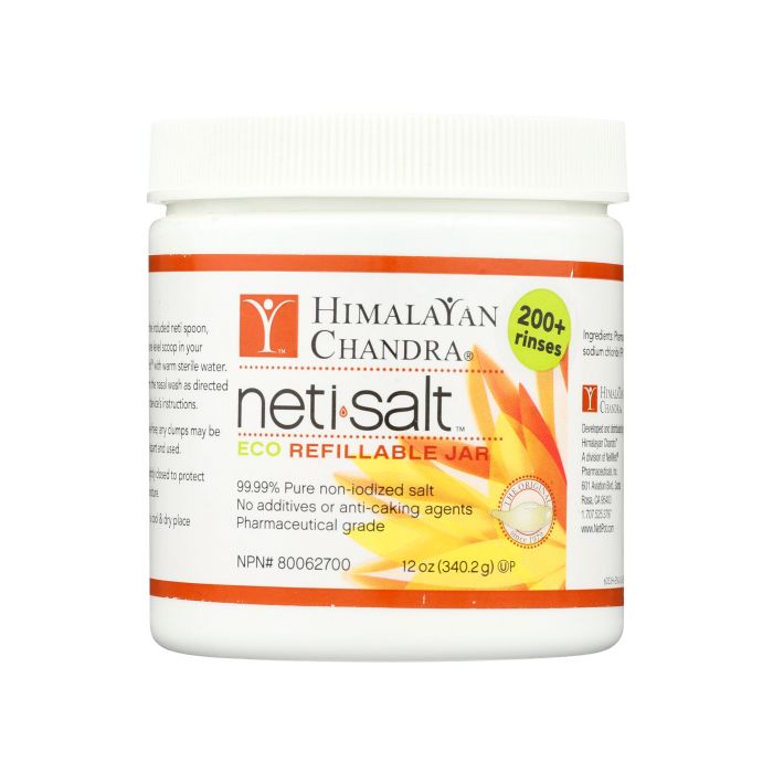 HIMALAYAN CHANDRA: Neti Pot Salt, 12 oz