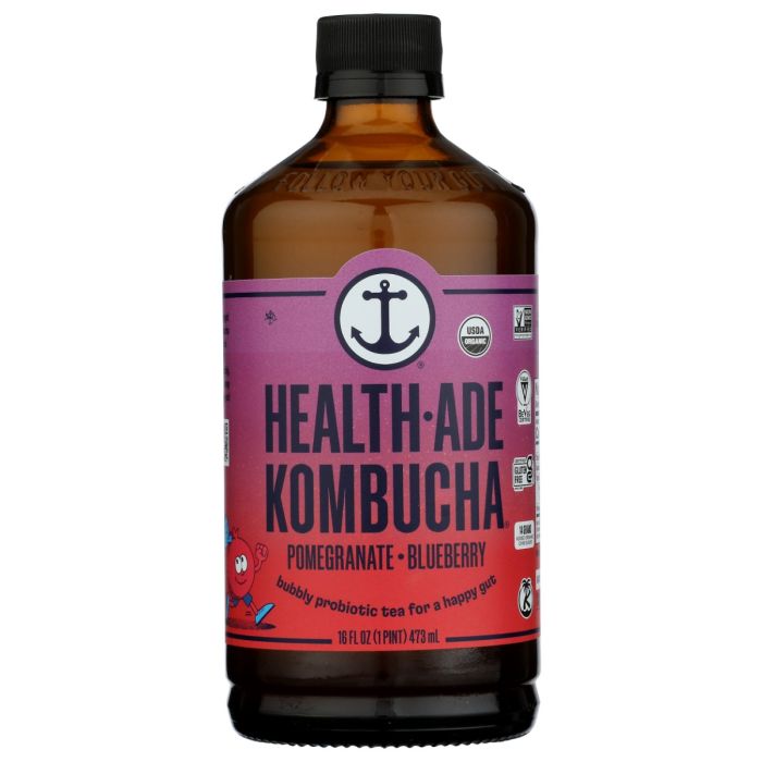 HEALTH ADE: Pomegranate Blueberry Kombucha, 16 oz