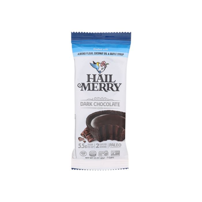 HAIL MERRY: Dark Chocolate Cups 2 ct, 1.65 oz