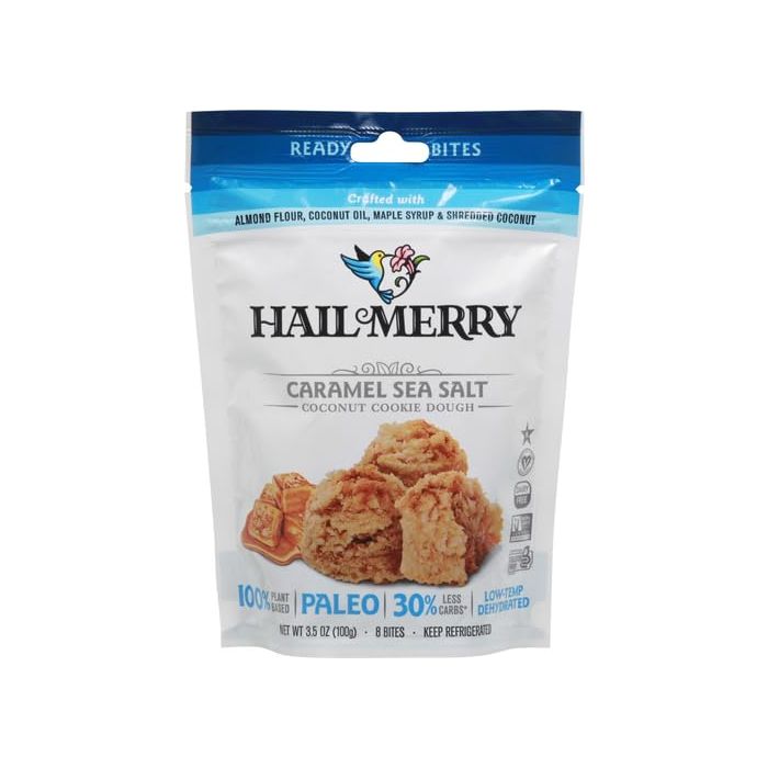 HAIL MERRY: Caramel Sea Salt Coconut Cookie Dough, 3.5 oz