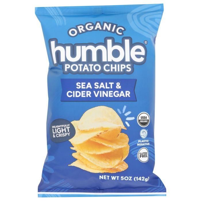 HUMBLE SNACKS: Sea Salt and Cider Vinegar Potato Chips, 5 oz
