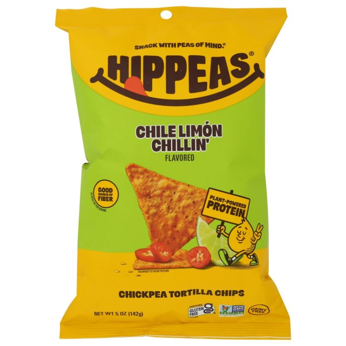 HIPPEAS: Chile Lemon Chillin Chickpea Tortilla Chips, 5 oz