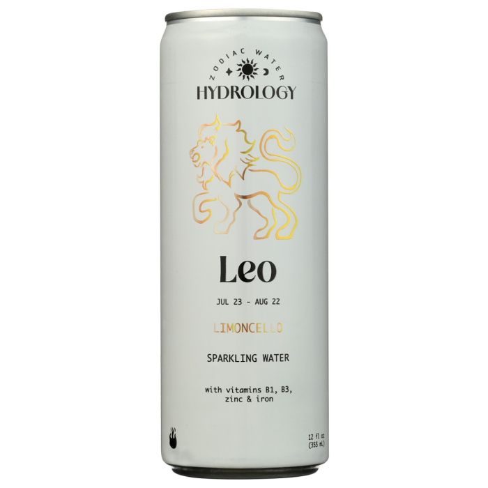 HYDROLOGY ZODIAC WATER: Leo Limoncello Sparkling Water, 12 fo