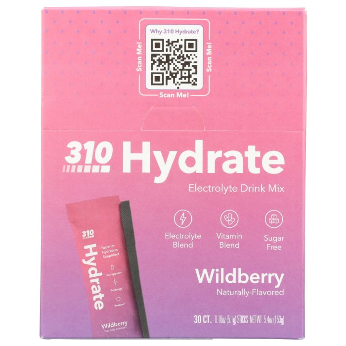 310 NUTRITION: Wildberry Hydrate 30 Count, 5.4 oz