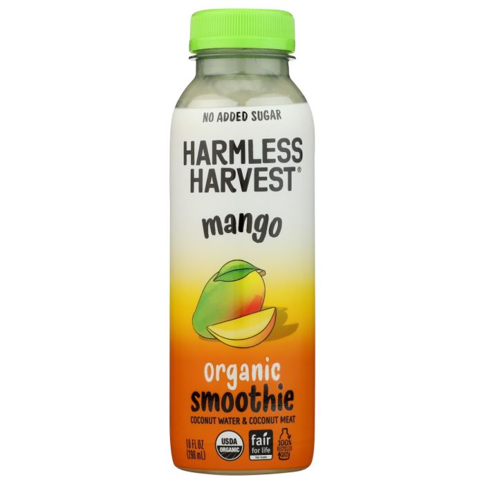 HARMLESS HARVEST: Organic Mango Coconut Smoothie, 10 fo