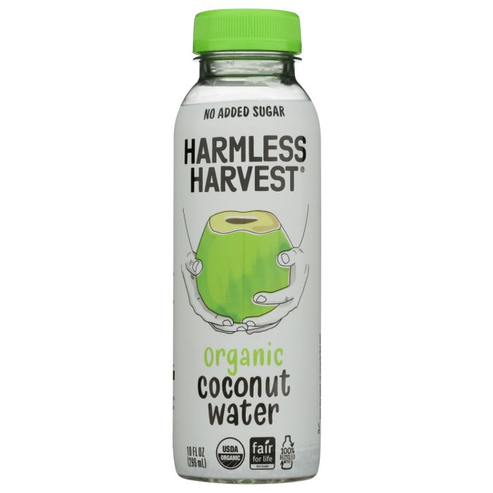 HARMLESS HARVEST: Organic Coconut Water, 10 fo