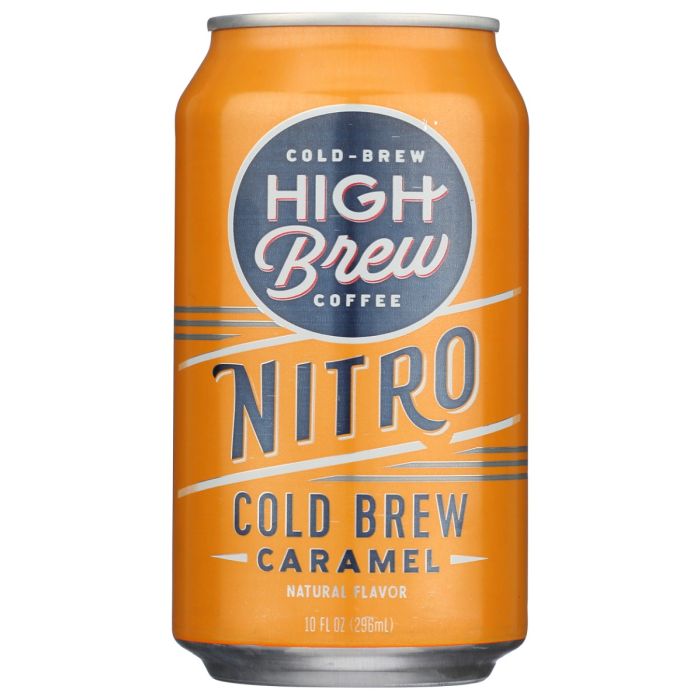 HIGH BREW: Nitro Caramel Cold Brew Coffee, 10 fo