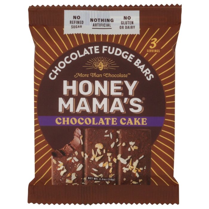 HONEY MAMAS: Chocolate Cake Truffle Bar, 2.5 oz
