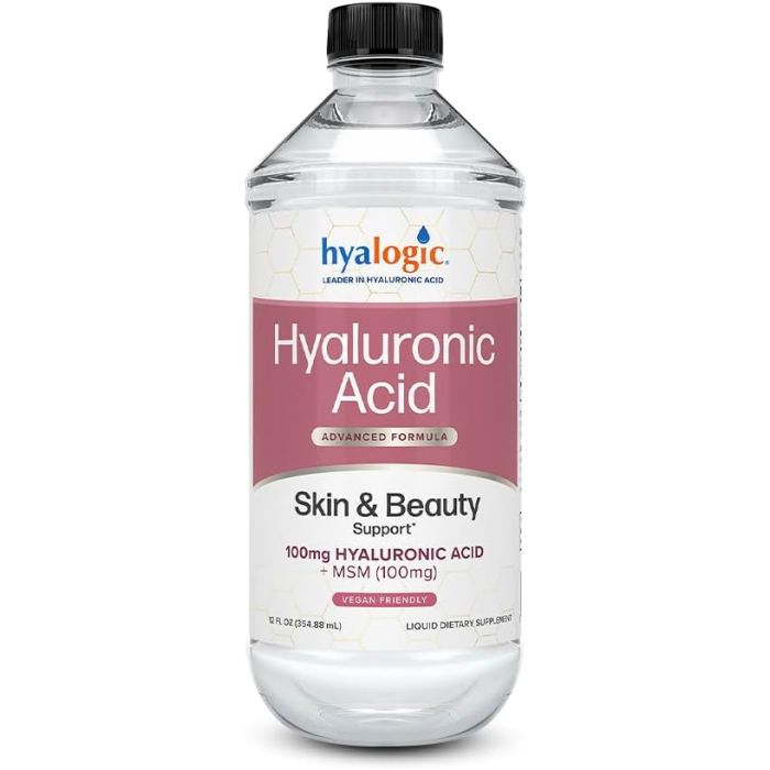 HYALOGIC: Hyaluronic Acid Advanced Liquid Formula, 12 fo