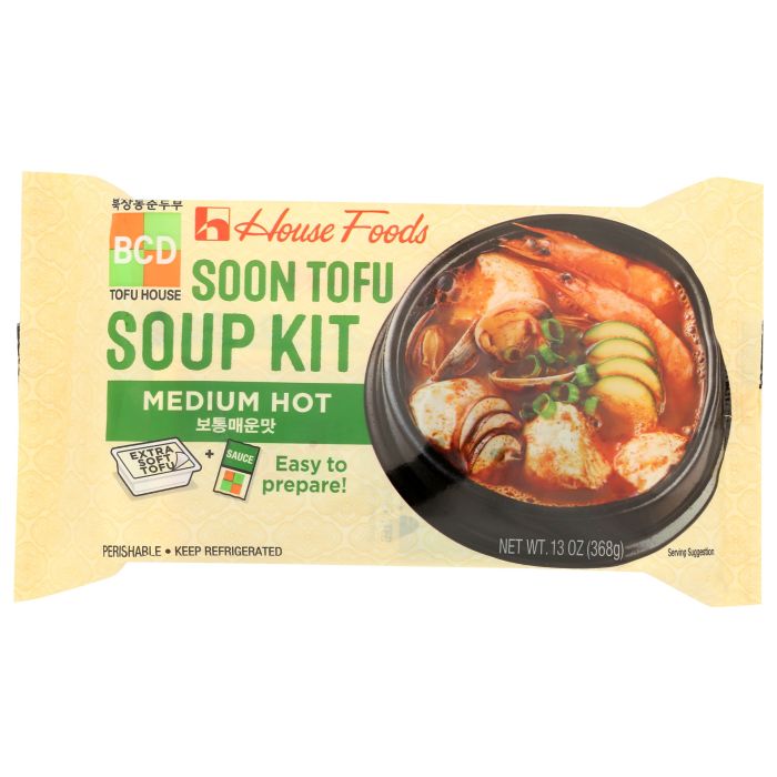 HOUSE FOODS: BCD Soon Tofu Soup Kit Medium Hot, 13 oz