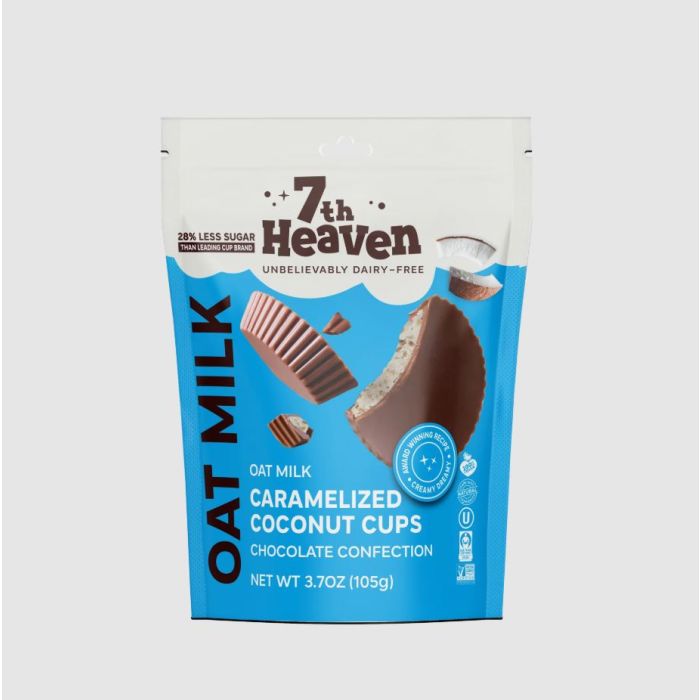 7TH HEAVEN: Oat Milk Caramelized Coconut Cups, 3.7 oz