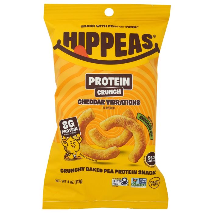 HIPPEAS: Protein Crunch Cheddar Vibrations, 4 oz