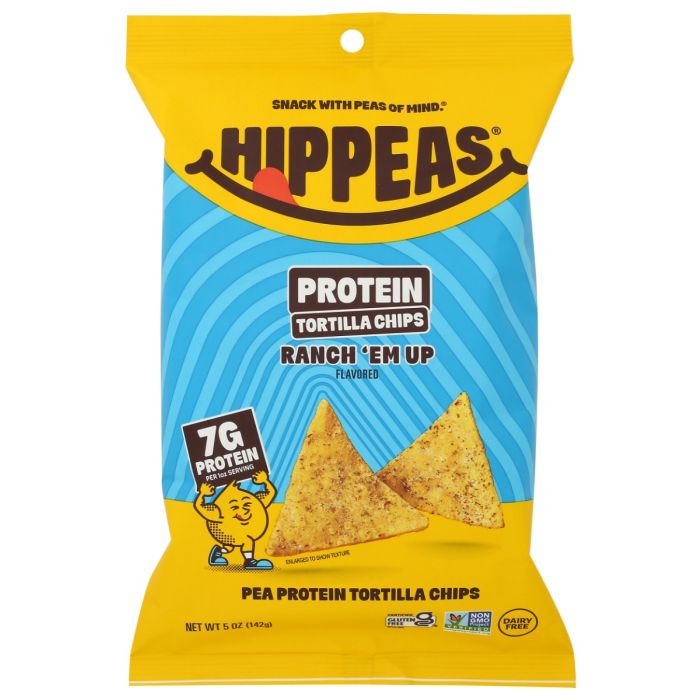 HIPPEAS: Protein Tortilla Chips Ranch Em Up, 5 oz