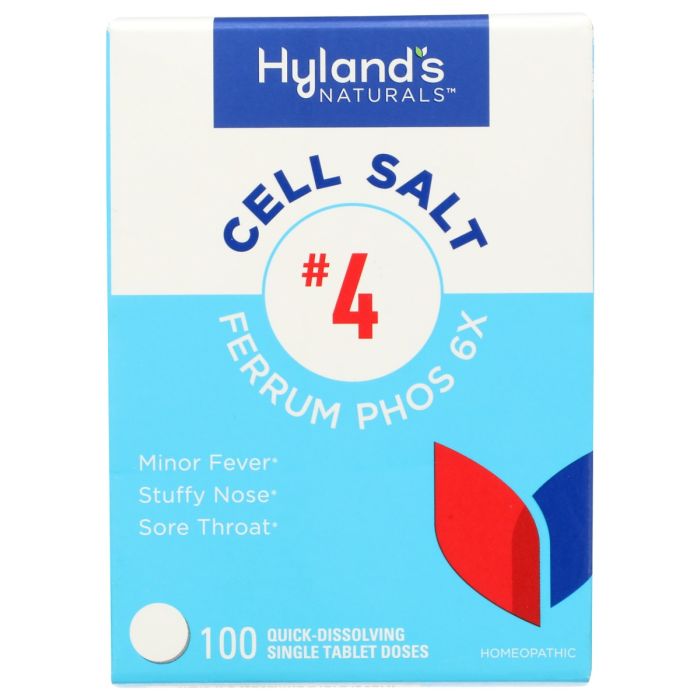 HYLAND: Cell Salt Number 4 Ferrum Phos 6x, 100 tb