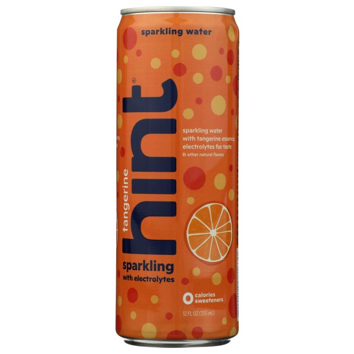 HINT: Tangerine Sparkling Water, 12 fo