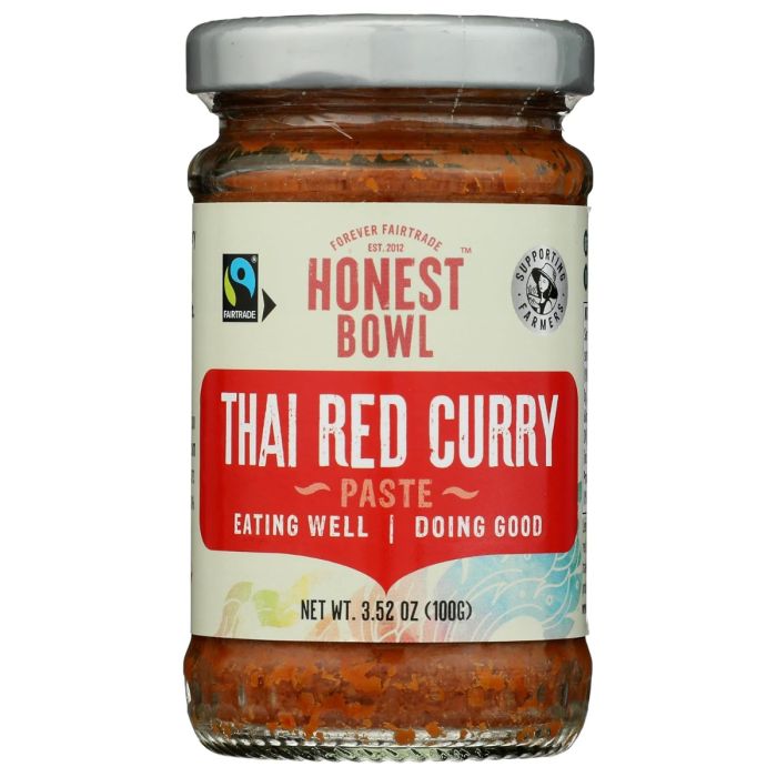 HONEST BOWL: Thai Red Curry Paste, 3.52 oz