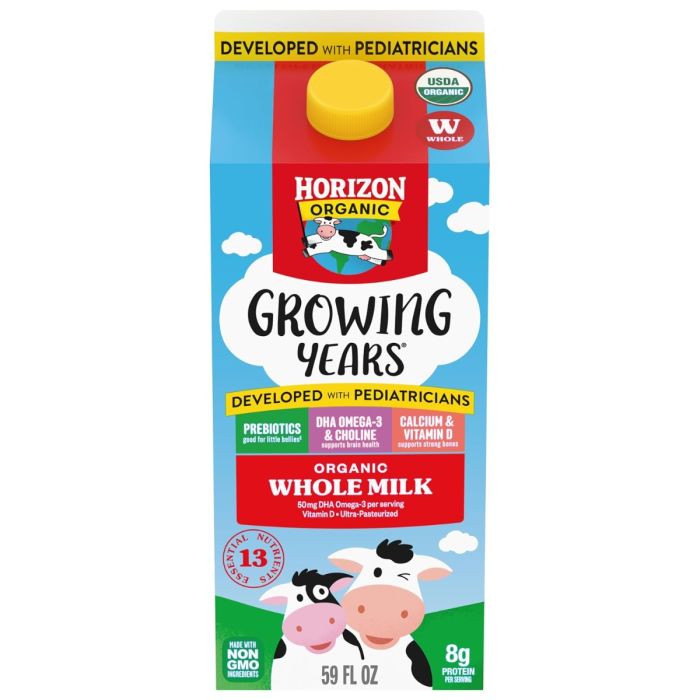 HORIZON: Growing Years Organic Whole Milk, 59 fo